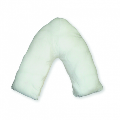 MRSA-Resistant Wipe-Clean V-Shaped Pillow