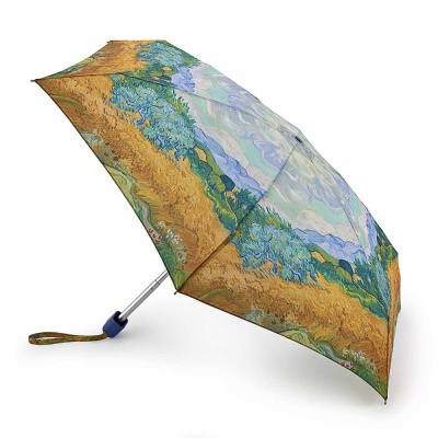 Fulton Tiny 2 National Gallery Foldable Umbrella (A Wheatfield, with Cypruses)