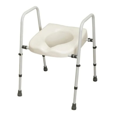 NRS Healthcare Height Adjustable Toilet Frame And Seat - View #4