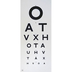 oat snellen 6m letter panel health and care
