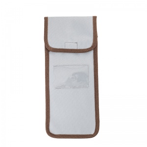 Pale Blue Wallet with Brown Trim for the Folding Walking Sticks
