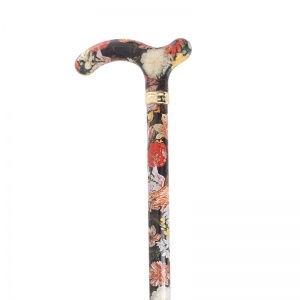 Petite Adjustable National Gallery Bosschaert Derby Handle Walking Cane