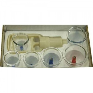 Complete Plastic Cupping Set with 6 Cups