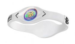 Power Balance Sports Bracelet Hologram Wristband White and Black