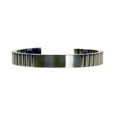 Q-Link SRT-3 Polished Titanium Bracelet (Extra Large)