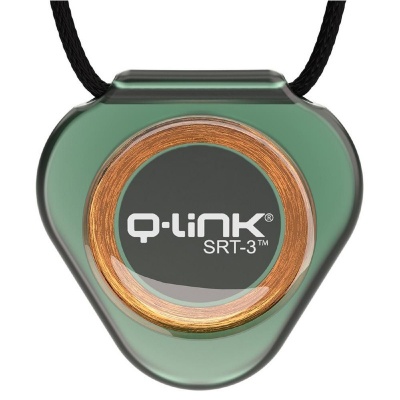 Q-Link Translucent Jade SRT-3 Energy Clarifying Pendant