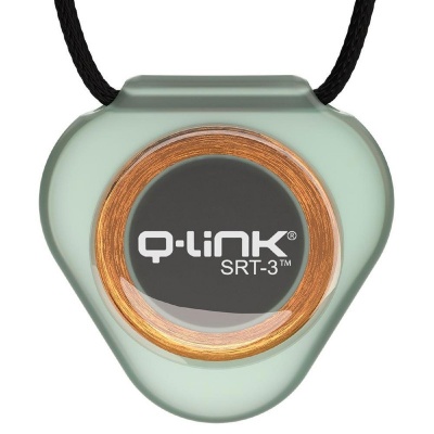 Q-Link Translucent Sea-Glass SRT-3 Energy Clarifying Pendant