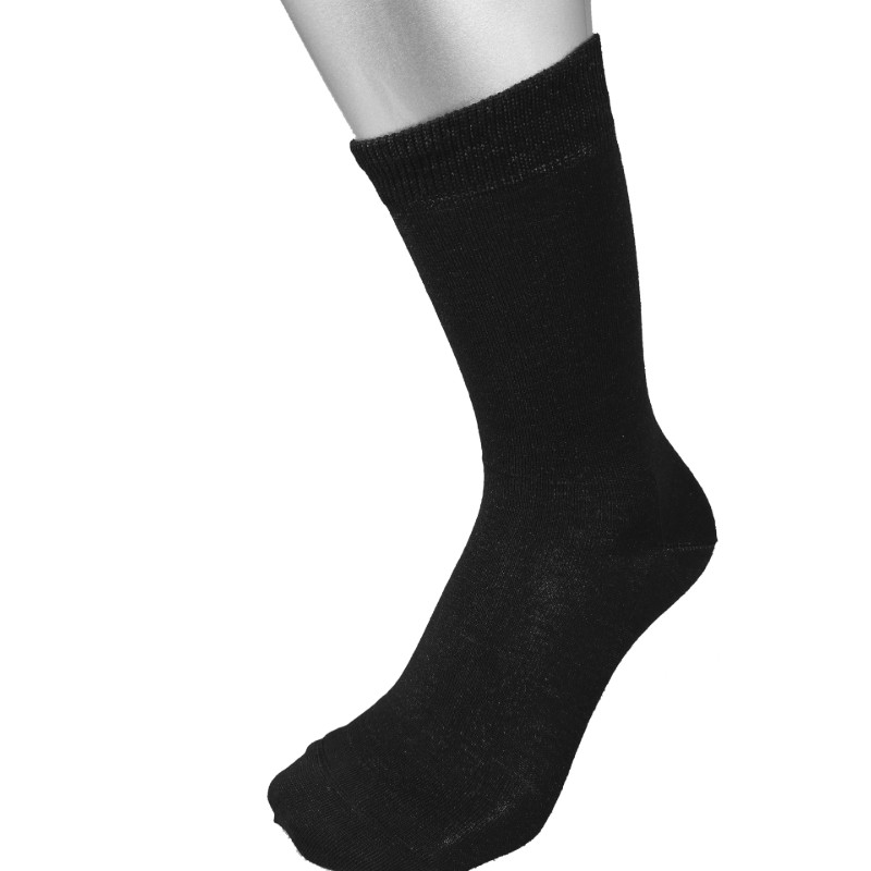 Insulating Silver Socks w/o Cuffs (Black) | Health and Care