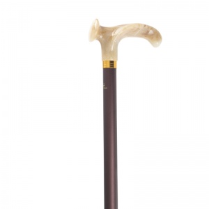 Right-Handed Adjustable Relax-Grip Marbled Cream Orthopaedic Walking Cane
