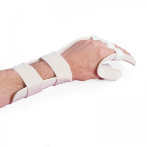 Rolyan Pre-Formed Functional Position Splint with Slot and Loop Strapping
