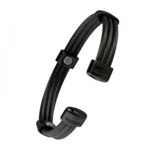 Sabona Trio Cable Black Magnetic Bracelet