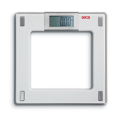 Seca Clara 803 - Bilancia Pesapersona Digitale Leggera Con Rivestimento In Gomma Nera, Portatile