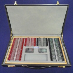 Full Aperture Trial Lens Set in Briefcase, Metal Rims, Coloured