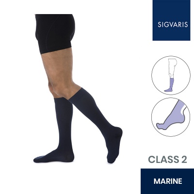 Sigvaris Essential Coton Marine Class 2 Men's Socks