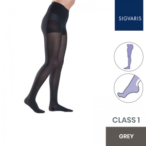 Sigvaris Style Semitransparent Class 1 Grey Compression Tights