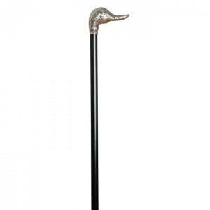 Silver-Plated Duck Cane
