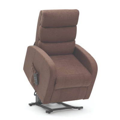 Drive Dual Motor Fabric Brown Rise and Recliner Chair