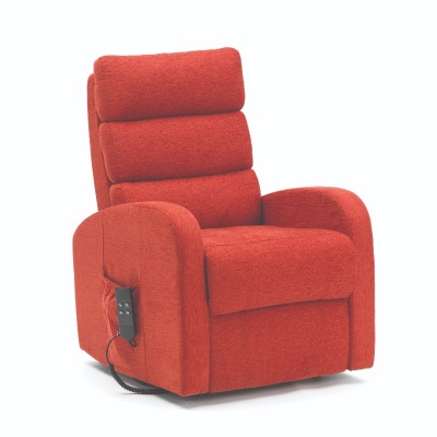 Drive Single Motor Fabric Terracotta Rise and Recliner Chair