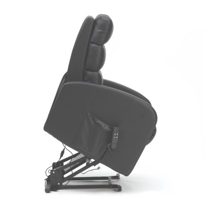 Drive Single Motor PU Black Rise and Recliner Chair