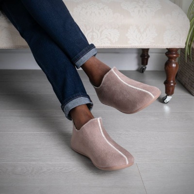 SnugToes Femi Women's Mocha Lined Thermal Slippers for Cold Feet