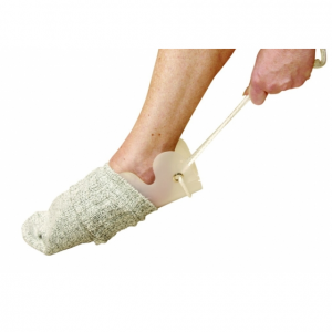 Sock and Stocking Aid with Comfy Foam Handles