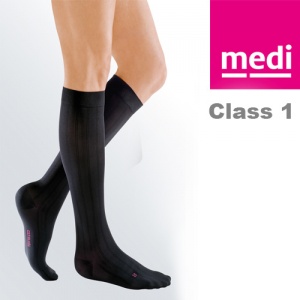 Medi Mediven for Men Class 1 Black Compression Socks