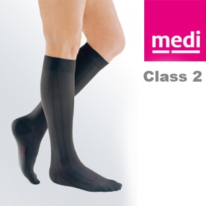 Chaussettes De Compression Mediven – Homme – Noir – Taille II – Support Médical (Neuf)