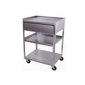 Stainless Steel 3 Shelf Trolley Drawer Health And Care