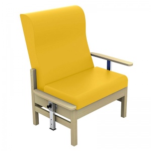 Sunflower Medical Atlas Primrose High-Back Vinyl Bariatric Patient Armchair with Drop Arms