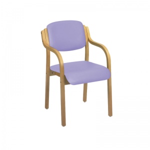 Sunflower Medical Lilac Vinyl Aurora Visitor Chair with Arms