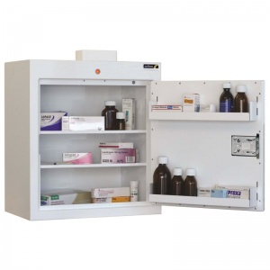 Sunflower Medical Controlled Drug Cabinet with Two Shelves and Two Door Trays 55 x 50 x 30cm