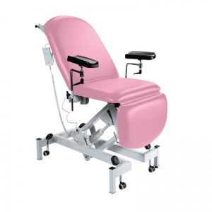 Sunflower Medical Salmon Fusion Electric Height Phlebotomy Chair with Electric Back and Foot Sections