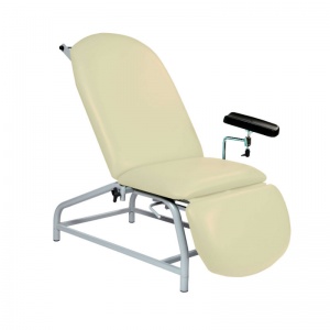 Sunflower Medical Beige Fusion Fixed-Height Phlebotomy Chair with Adjustable Feet