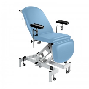 Sunflower Medical Cool Blue Fusion Hydraulic Height Phlebotomy Chair