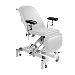 Sunflower Medical White Fusion Hydraulic Height Phlebotomy Chair