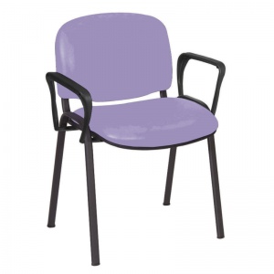 Sunflower Medical Lilac Vinyl Galaxy Visitor Chair with Arms
