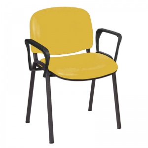 Sunflower Medical Primrose Vinyl Galaxy Visitor Chair with Arms