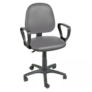 Sunflower Medical Grey Gas-Lift Chair with Arm Rests