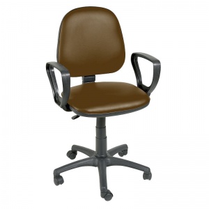 Sunflower Medical Walnut Gas-Lift Chair with Arm Rests