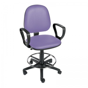 Sunflower Medical Lilac Gas-Lift Chair with Foot Ring and Arm Rests