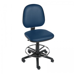 Sunflower Medical Navy Gas-Lift Chair with Foot Ring