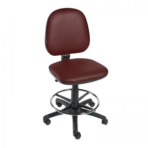 Sunflower Medical Red Wine Gas-Lift Chair with Foot Ring