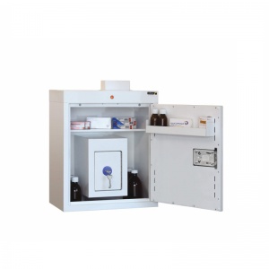 Sunflower Medical Medicine Cabinet 66 x 50 x 30cm with Warning Light and Inner Controlled Drug Cabinet