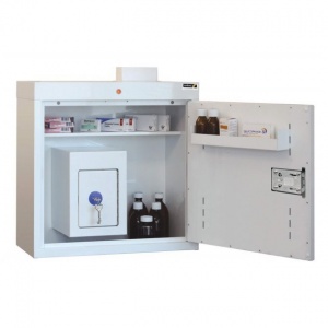 Sunflower Medical Medicine Cabinet 66 x 60 x 30cm with Warning Light and Inner Controlled Drug Cabinet