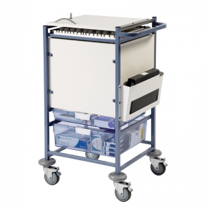Sunflower Medical Small Enclosed Sides Medical Notes Trolley