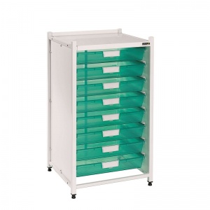 Sunflower Medical Vista Low-Level Storage Module with Eight Single-Depth Green Trays