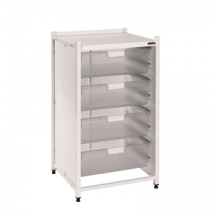 Sunflower Medical Vista Low-Level Storage Module with Four Double-Depth Clear Trays