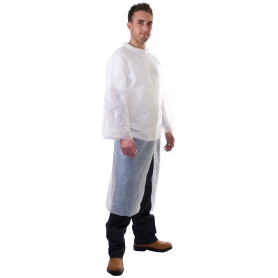 Supertouch Disposable PE Visitor Coat (Pack of 10)