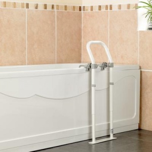 Swedish Epoxy-Coated Bath Side Rail | Health and Care