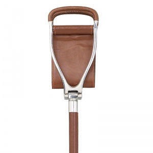 Tan Leather Adjustable Shooting Seat Stick